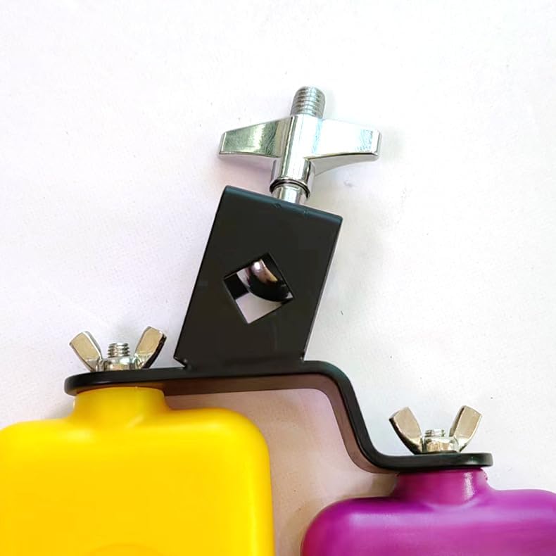 mocrcrel Plastic Musical Jam Block, Latin Percussion Instrument, Yellow-Purple，Hand Percussion (Yellow-Purple) - Image 3